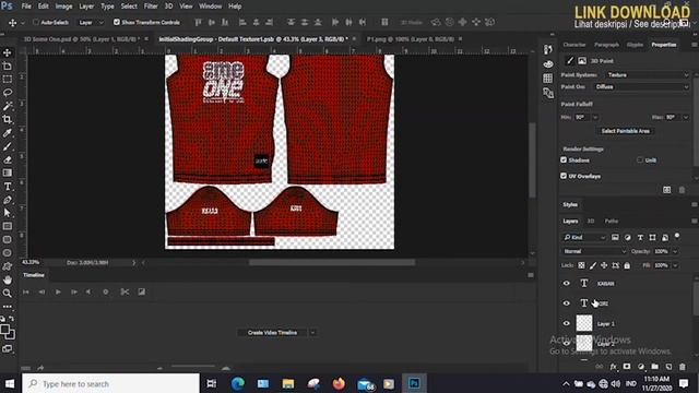 FREE MOCKUP T-SHIRT 3D PHOTOSHOP