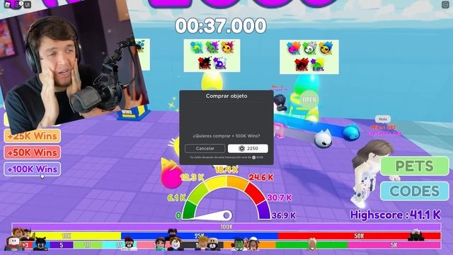 GASTÉ $100,000 ROBUX en RACE CLICKER! ?♂️? | ROBLOX (Mi video más caro) смотреть онлайн