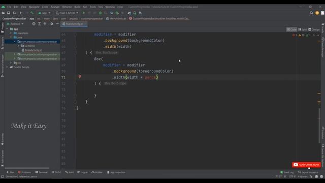 How to Implement Custom ProgressBar in Jetpack Compose | Android | Kotlin | Make it Easy смотреть онлайн