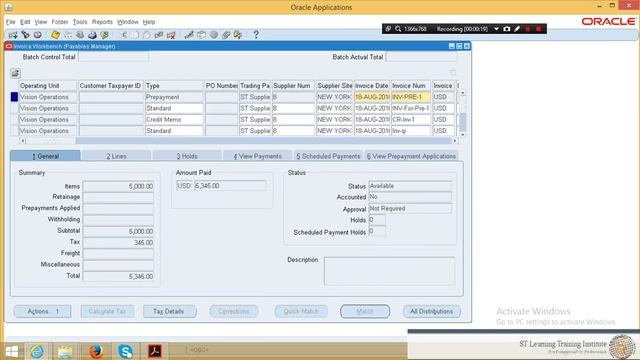 032 - Cancel An Invoice in Oracle E Business Suit - Oracle EBS training смотреть онлайн