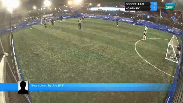 Goal scored by Joe (6-1) - GOODFELLA'S Vs NO 9PM F.C. - 14-12-02 20:00 - DIV2 - TUESDAY смотреть онлайн