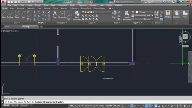 6- How to draw doors and windows by using YQArch plugin | رسم الابواب والشبابيك م/ وليد عبدالغفار смотреть онлайн