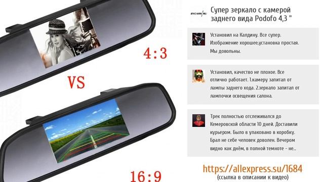 5 недорогих умных зеркал для авто из  ALIEXPRESS