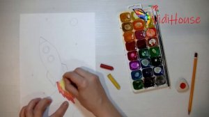 Как нарисовать ракету поэтапно