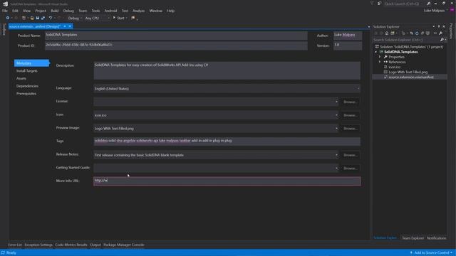 Creating Project Templates VSIX in Visual Studio смотреть онлайн