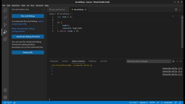 Loops in JavaScript смотреть онлайн
