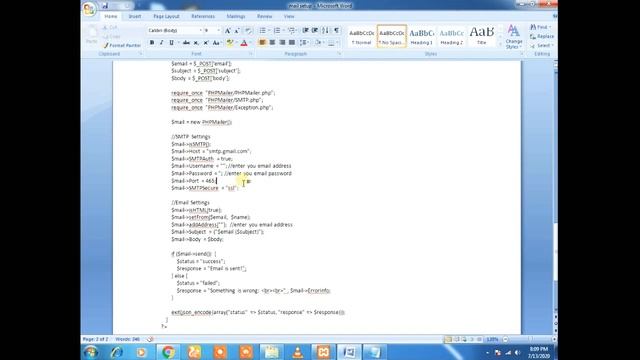 How to Send mail using php mailler in Hindi | Send mail any smtp server | using contact form смотреть онлайн