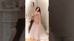 Вечернее платье.Свадебное платье.Фатин.Выпускное платье.Розовое платье.Платье с драпировкой на зака