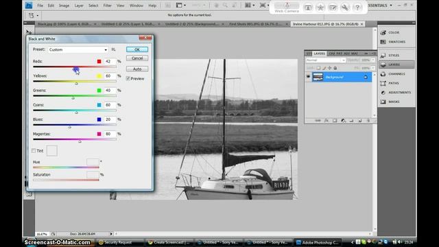 How to make a Image Black and White using Photoshop смотреть онлайн