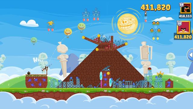 Angry Birds Friends Level 10 Tournament 1218 three stars NO POWER-UP walkthrough 2023-03-30 смотреть онлайн