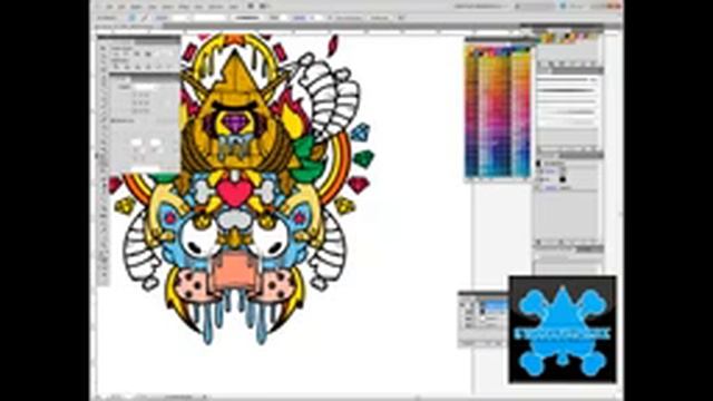 Coloring " The Becoming" in Adobe Illustrator CS5- Swiftyspade (2 of 3) смотреть онлайн