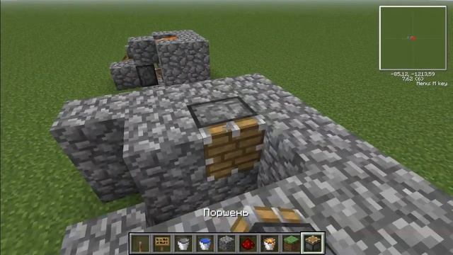 Minecraft Туториа как сделать Генератор обсидиана и камня. смотреть онлайн