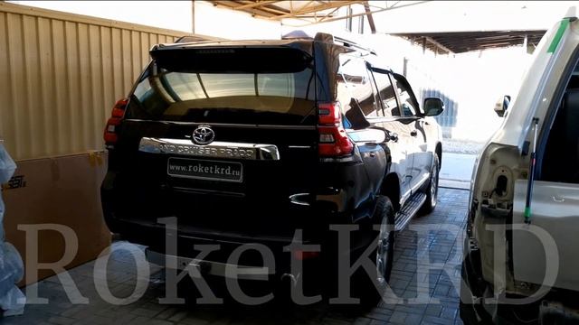Рестайлинг Toyota Land Cruiser Prado 150 в 2018 год Черный #рестайлинг #prado150 #прадо150 #тюнинг