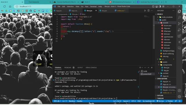 Drum kit react.js смотреть онлайн