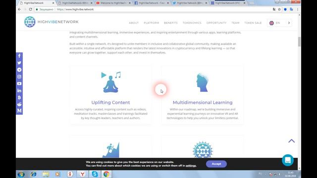 HighVibe Network - экосистема на основе блокчейна, пробуждающая человеческий потенциал смотреть онлайн
