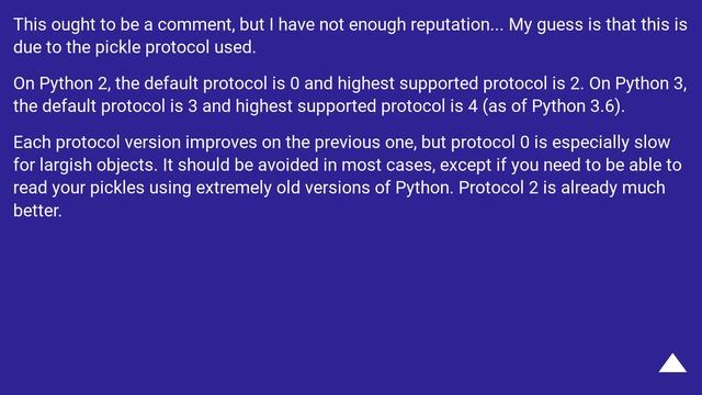 Why is dill much faster and more disk-efficient than pickle for numpy arrays смотреть онлайн