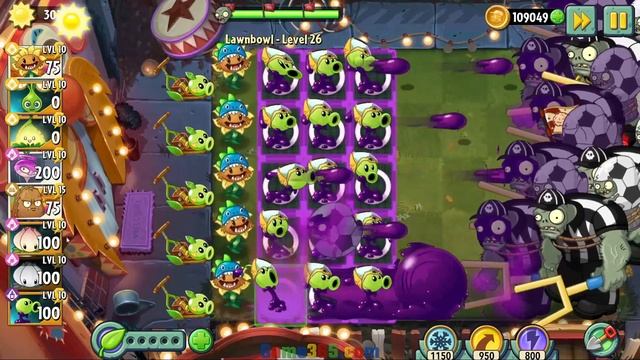 All Peas Plants Power-Up! in Plants Vs Zombies 2 смотреть онлайн