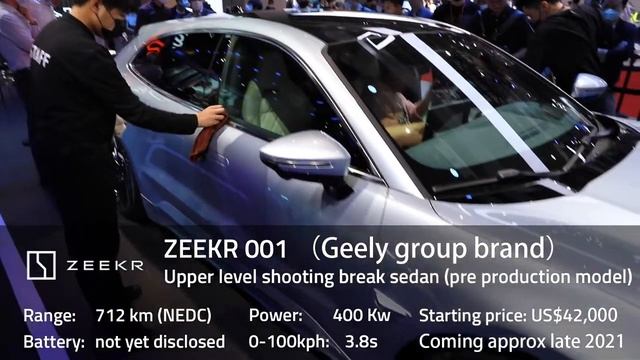 ZEEKR 001 Geely's new purely electric car brand - ZEEKR 001 walk-around and tech specs @AutoShangha смотреть онлайн