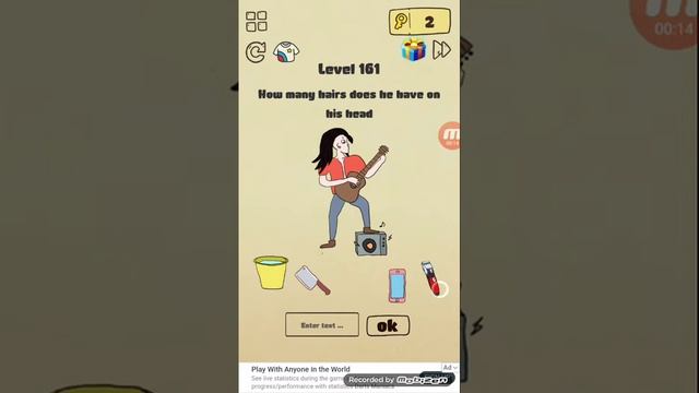 Brain crazy level 161 how many hairs does he have on his head walkthrough смотреть онлайн