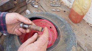 Замена подшипников садовой тачки