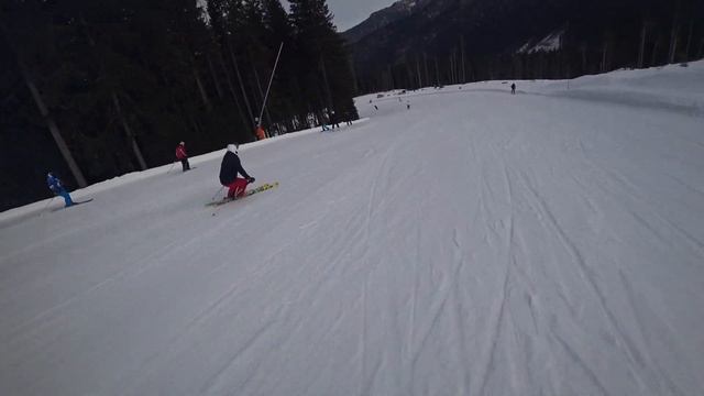 Карвинг на горных лыжах. Обучение в горах. Горнолыжная школа смотреть онлайн