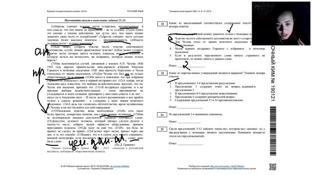 Русский ЕГЭ 22, 23, 24, 25, 26 задания 2019 смотреть онлайн