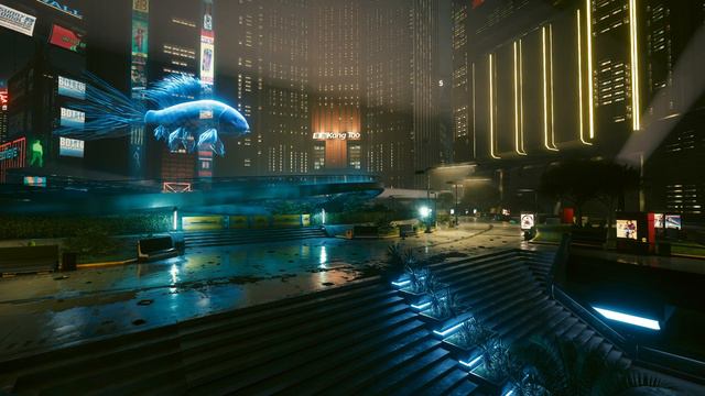 Busy City Ambience of Cyberpunk 2077 - Memorial Park смотреть онлайн