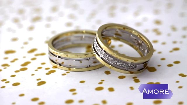Свадебные кольца из комбинированного золота с бриллиантами смотреть онлайн