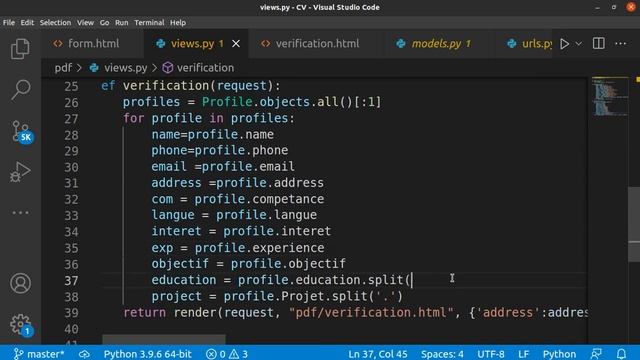 Projet Django Débutant application générateur de CV.| Apprendre Python-Django смотреть онлайн