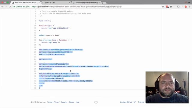 Programming the Game of Life in JavaScript смотреть онлайн