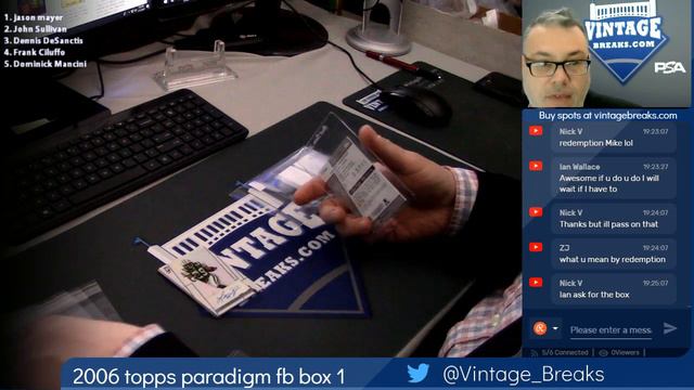 01-11-2019 2006 Topps Paradigm Football Box 1 Break Opening Video смотреть онлайн