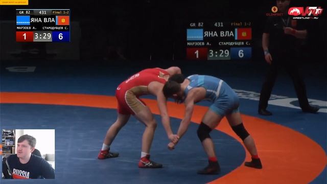 ФИНАЛ 82 кг Греко-римская БОРЬБА Первенство России ЮНИОРЫ "Новая высота" Марзоев А Стародубцев С смотреть онлайн