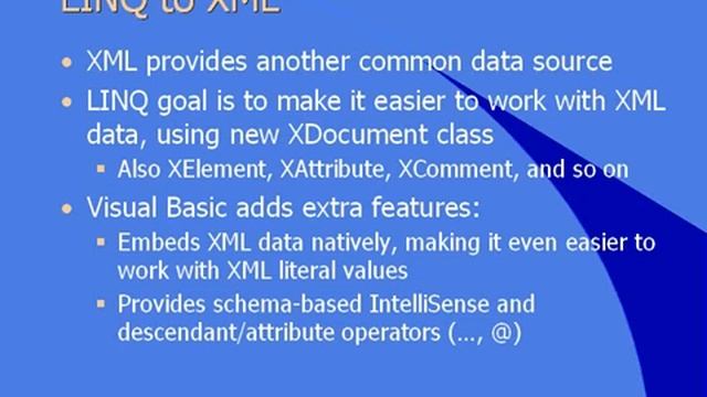 02 LINQ to DataSets XML смотреть онлайн
