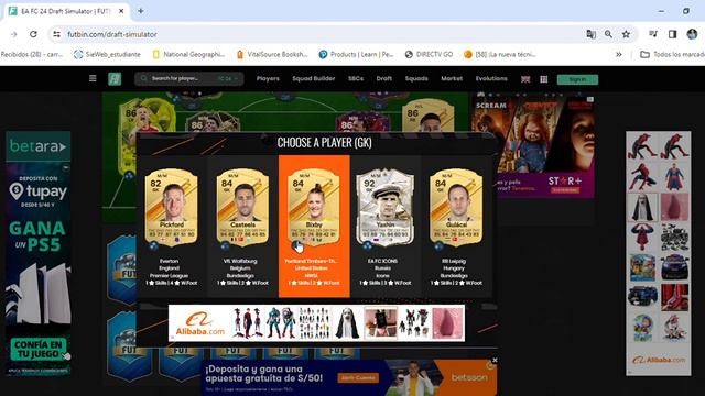 EA FC 24 Draft Simulator FUTBIN Google Chrome 2023 12 14 19 42 38 смотреть онлайн