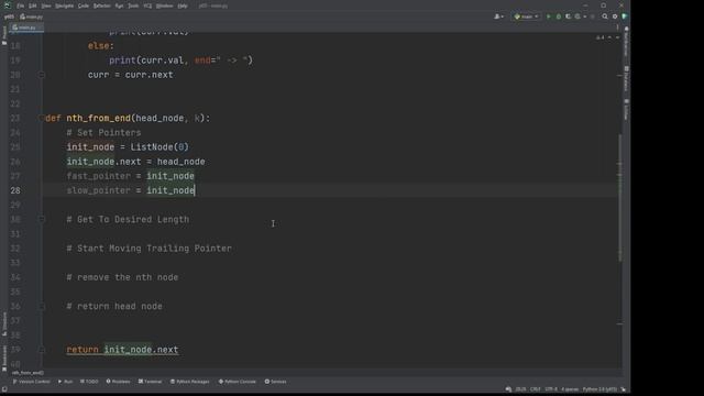 Removing the k-th Node from the End of a Linked List: Two-Pointer Technique смотреть онлайн