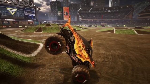 Monster Jam: Steel Titans | Megalodon & Megalodon Fire | Freestyle [Gameplay] смотреть онлайн