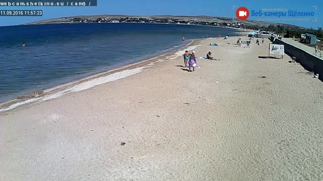 Пляж в Щёлкино, 11.09.2016 - time-lapse с камеры 5 смотреть онлайн