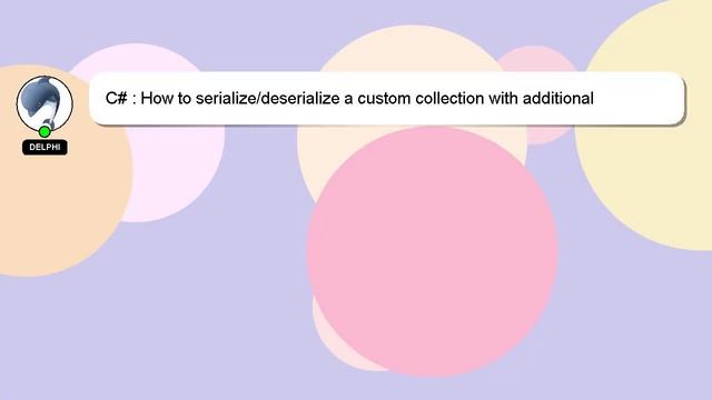 C# : How to serialize/deserialize a custom collection with additional properties using Json.Net смотреть онлайн