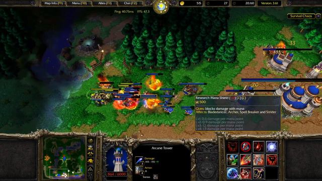 Warcraft 3: Reforged CZ/SK | #656 | Survival Chaos 3.61 - Blood elf fénix смотреть онлайн