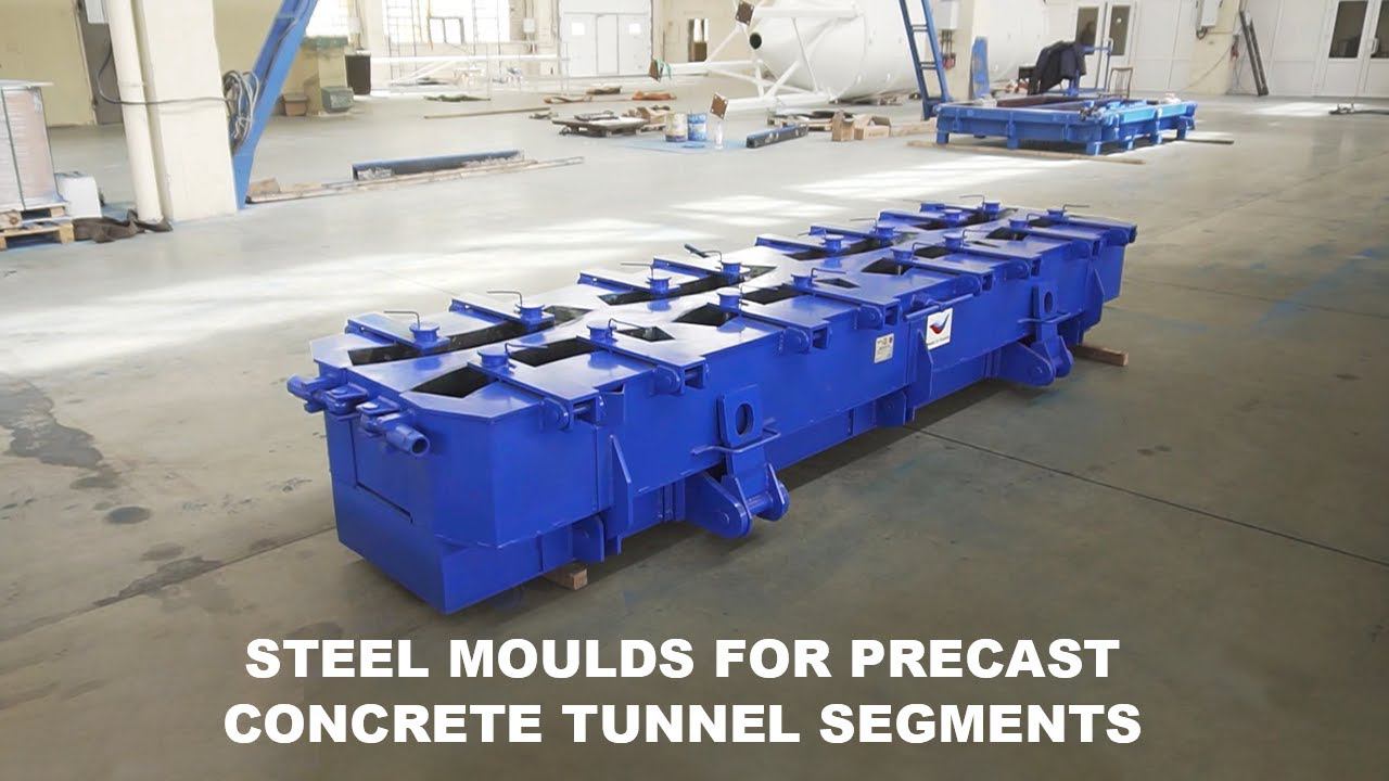 Steel moulds for precast concrete tunnel segments (tubings) смотреть онлайн