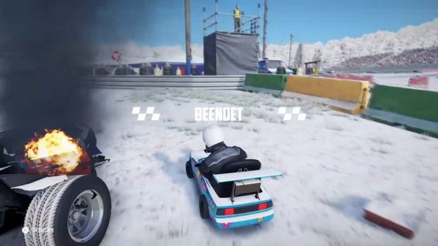 Не убежать от снежных комов Wreckfest Snowball Tournament