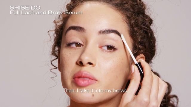 Full Lash and Eyebrow Serum Tutorial for Thicker Brows| Shiseido смотреть онлайн