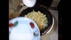 Тушеная картошка с мясом в Мультиварке-скороварке MOULINEX
