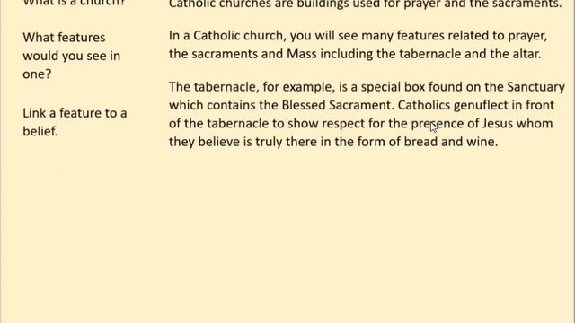 Church Design: How The Features And Architecture Of Catholic Churches Reflect Catholic Beliefs.