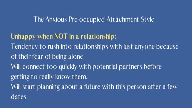 Let Me Introduce You To The Anxious Pre-Occupied Attachment Style Individual смотреть онлайн