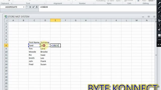 MS Excel: How To Join Texts Together Using The Ampersand смотреть онлайн