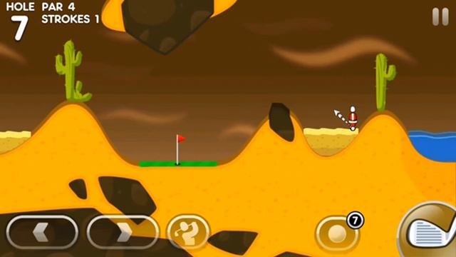 Let's Play - Super Stickman Golf 3 : -1 on Beach Land hole 7! #ssg3 смотреть онлайн