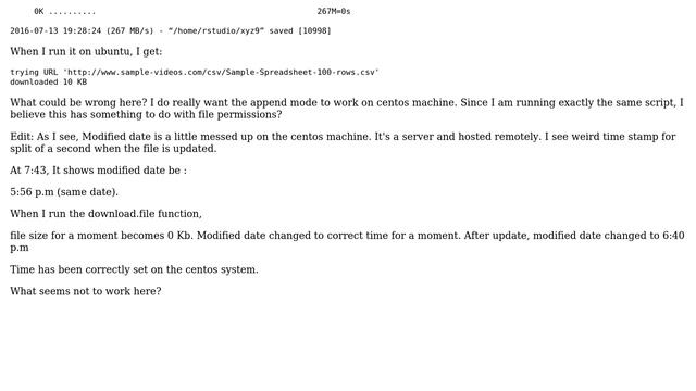 Unix & Linux: append mode in Centos and Ubuntu смотреть онлайн