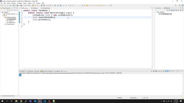 Linked List Implementation in Java : Java Program смотреть онлайн