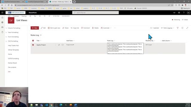 Multiline Text Formatting in SharePoint Online Microsoft Lists Modern List View смотреть онлайн